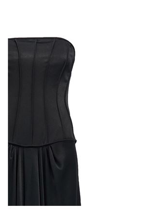 Abito in raso nero ALBERTA FERRETTI | V042451190555